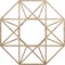 Ekena Millwork Guardian Wood Fretwork Pierced Ceiling Medallion, Red Oak, 40"OD x 15 1/2"ID x 3/8"T CMWP40X40X0375GDRO - alternate 1